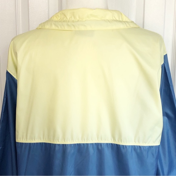 Columbia Light Yellow & Blue Colorblock Morning View Windbreaker Medium - Picture 14 of 16